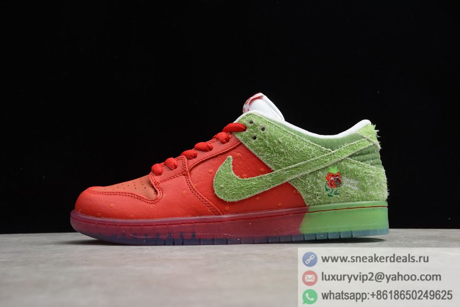 Nike SB Dunk Low Pro University Red Spinach Green Magic Ember CW7903-601 Unisex Shoes